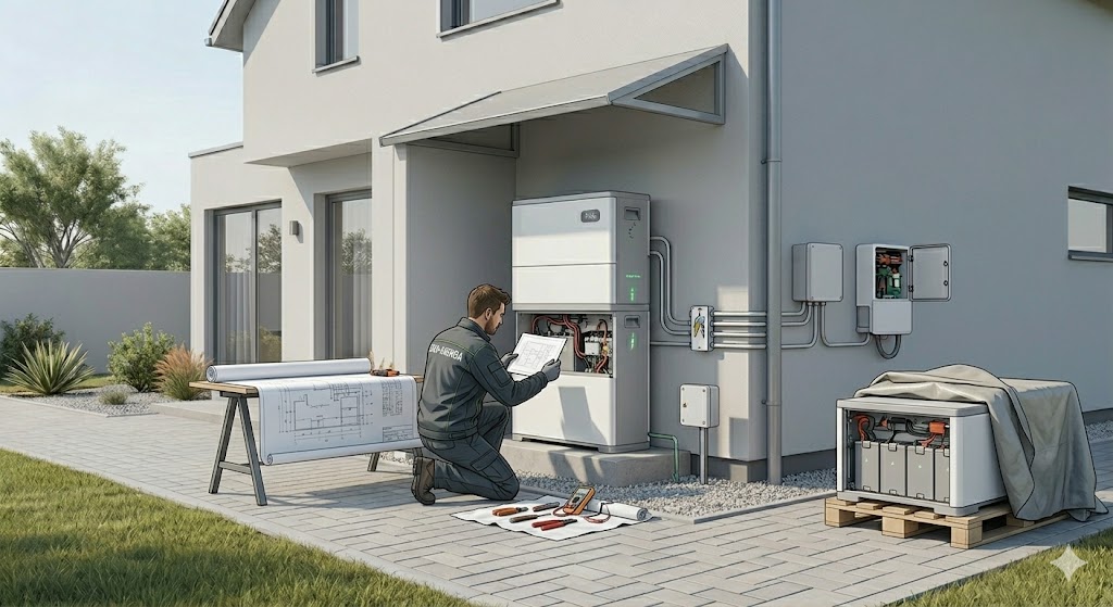 Montaż magazynu energii – przygotowanie dokumentacji technicznej