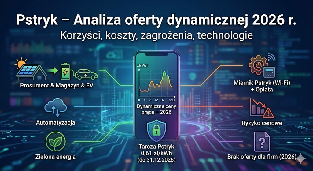 Pstryk – dynamiczne ceny prądu (analiza oferty na 2026 r.)