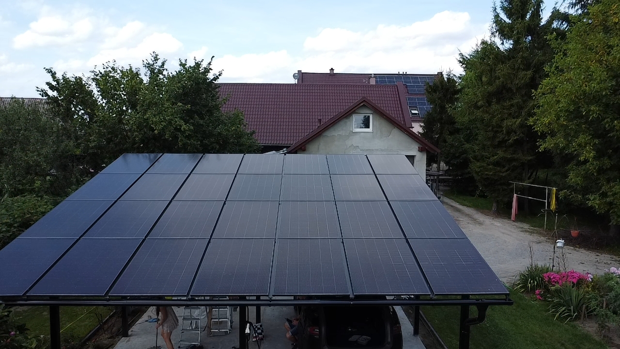 Wiata fotowoltaiczna – carport PV – zdjęcie 4